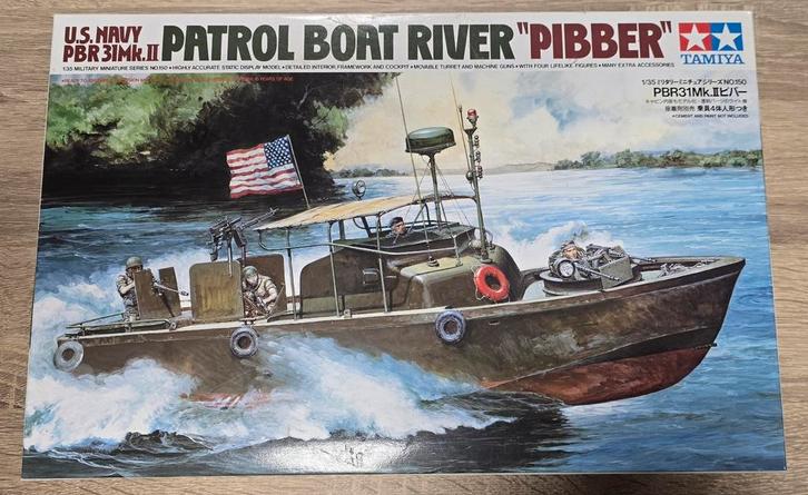 Tamiya 35150 1:35 U.S. Navy PBR 31 Mk.II Patrol Boat River ", Hobby en Vrije tijd, Modelbouw | Boten en Schepen, Nieuw, 1:32 tot 1:50