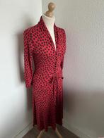 King Louie maat L rode bloemen Emmy jurk, Kleding | Dames, Maat 42/44 (L), Ophalen of Verzenden, Zo goed als nieuw, Knielengte