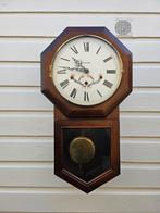 Antieke Wandklok met Pendule kienzle, Ophalen of Verzenden