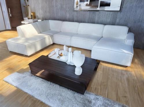 !!ACTIE!! Teddy stof U bank, gratis levering, Huis en Inrichting, Banken | Bankstellen, Zo goed als nieuw, Rechte bank, Vierpersoons of meer
