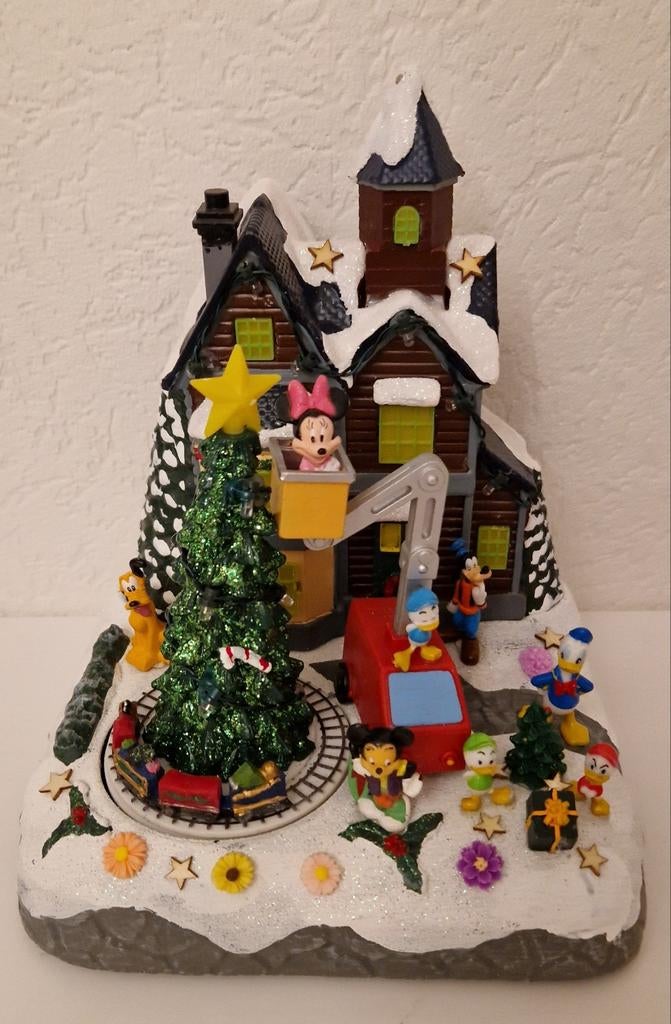 Kerst tafereel met Minnie.mickey.
donald.goofy.pluto, Verzamelen, Disney, Ophalen of Verzenden, Nieuw