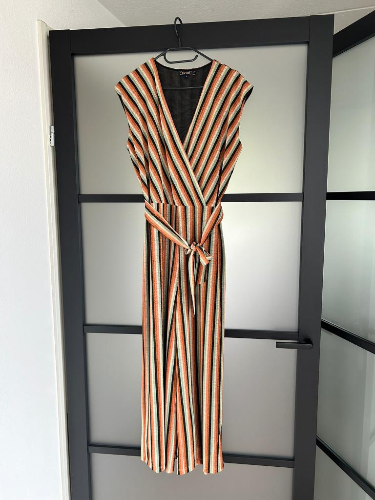 King Louie maat L feestelijke glitter jumpsuit broekpak 2649, Kleding | Dames, Jumpsuits, Zo goed als nieuw, Maat 42/44 (L), Zwart