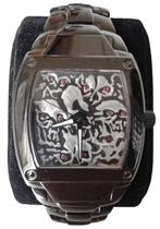 Handgemaakt Collectors item HCW horloge 'Lost Skulls', Sieraden, Tassen en Uiterlijk, Horloges | Dames, Overige merken, Staal