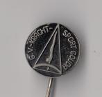 Gouda Gymnastiek vereniging Krachtsport speldje, Verzamelen, Speldjes, Pins en Buttons, Gebruikt, Niet vindbaar, Niet vindbaar