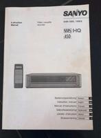 Handleiding Sanyo VHR-130G, 130EX, Audio, Tv en Foto, Ophalen of Verzenden, Gebruikt