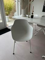 Witte Kuipstoelen - 4 Draai, 2 Vast - Goede Staat, Huis en Inrichting, Stoelen, Ophalen, Kunststof, Gebruikt, Wit