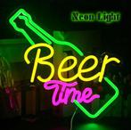 Beertime Neon Lamp - USB of Batterijen - Neon Verlichting, Verzenden, Nieuw, E27 (groot), Led-lamp