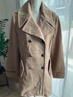 Camel wollen double breasted coat, Kleding | Dames, Jassen | Winter, Maat 38/40 (M), Overige kleuren, Ophalen of Verzenden, Zo goed als nieuw