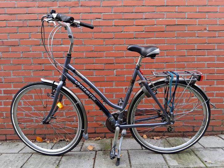 Gazelle Bahia Damesfiets Stadsfiets 57 cm aluminium, Fietsen en Brommers, Fietsen | Dames | Damesfietsen, Gebruikt, Gazelle, Versnellingen