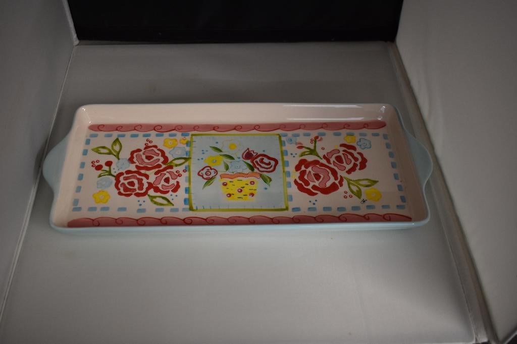 Cakeschaal Jet C'est la Vie servies, Huis en Inrichting, Keuken | Servies, Nieuw, Overige typen, Overige stijlen, Overige materialen