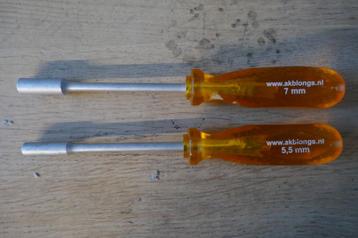 2x slangklemsleutel dopsleutel 5,5 en 7 mm ZGAN beschikbaar voor biedingen