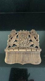 Oud houten theelepelrekje 1945 met wapen van Nederland, Antiek en Kunst, Ophalen of Verzenden