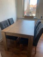 Eettaffel 4 Personen, Ophalen, Eikenhout, 50 tot 100 cm, Zo goed als nieuw