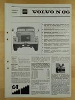Volvo N86 Technische Specificatie Brochure 1965 Torpedo Neus, Volvo, Volvo, Ophalen, Gelezen