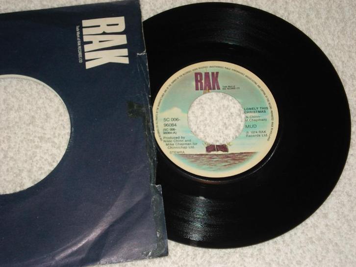 Mud  Lonely this Christmas  5   Kerst Orgineel, Cd's en Dvd's, Vinyl Singles, Zo goed als nieuw, Single, Pop, Ophalen of Verzenden