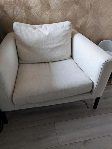 Lichtgrijze relax stoel/fauteuil beschikbaar voor biedingen