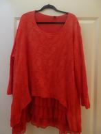 Yoek tuniek rood kant en roezels 54/56, Yoek, Verzenden, Blouse of Tuniek, Nieuw