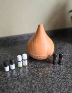 Diffuser geurwolkje - houtlook  met 6 oliën, Ophalen of Verzenden, Zo goed als nieuw