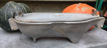 Vintage aluminium pate vorm varken beschikbaar voor biedingen