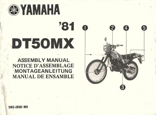 Yamaha DT50 MX assembly manual (2368z) bromfiets, Fietsen en Brommers, Handleidingen en Instructieboekjes, Gebruikt, Ophalen of Verzenden