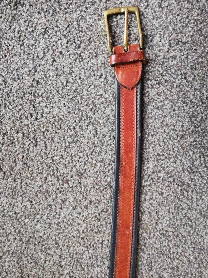 Leren herenriem roodbruin, Kleding | Heren, Riemen en Ceinturen, Ophalen of Verzenden