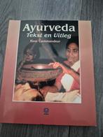 Ayurveda Tekst en Uitleg - Kees Commandeur, Achtergrond en Informatie, Spiritualiteit algemeen, Ophalen of Verzenden, Zo goed als nieuw