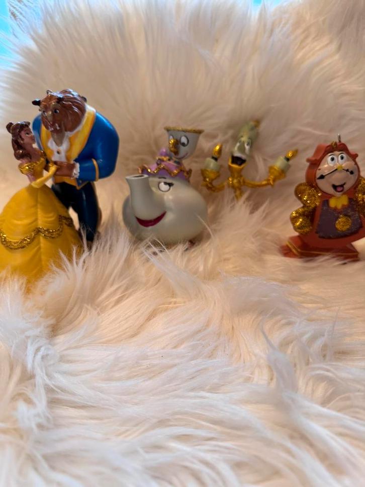 Kerstornamenten Belle & het Beest, Diversen, Kerst, Zo goed als nieuw, Ophalen of Verzenden
