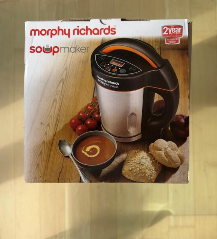 Morphy Richards 48822 Soepmaker, Roestvrij staal, 1000 W, 1,, Witgoed en Apparatuur, Keukenmixers, Zo goed als nieuw, 1 tot 2 liter