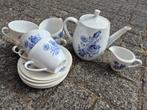 Compleet servies met blauwe bloemen, Huis en Inrichting, Keuken | Servies, Ophalen of Verzenden, Zo goed als nieuw, Overige stijlen