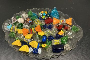 Vintage Snoepjes van Glas Murano Stijl 20 Stuks. beschikbaar voor biedingen