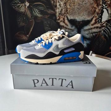 Nike Air Max 90 x Patta Sapphire and Particle Grey maat 43  beschikbaar voor biedingen