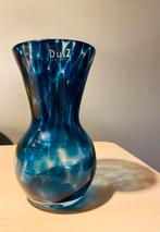 Mooie vaas van dutz, Huis en Inrichting, Blauw, Ophalen of Verzenden, Minder dan 50 cm, Glas