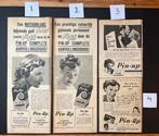 4 advertenties ‘Pin-up home permanent’ (1949-1950), Verzamelen, Ophalen of Verzenden, 1940 tot 1960, Knipsel(s)