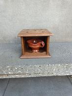 Prachtige antieke eikenhouten stoof met test., Antiek en Kunst, Ophalen of Verzenden