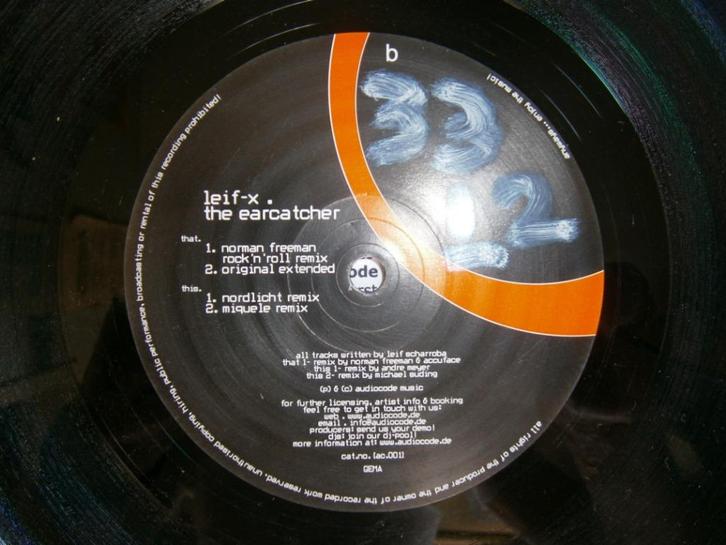 Leif-X – The Earcatcher. 2002. Tech House, Tech Trance, Cd's en Dvd's, Vinyl | Dance en House, Zo goed als nieuw, Techno of Trance
