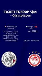 Tickets Ajax-Olympiakos, Tickets en Kaartjes, Sport | Voetbal, Eén persoon, September