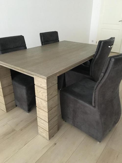 Complete eethoek met 4 stoelen, Huis en Inrichting, Tafels | Eettafels, Zo goed als nieuw, 100 tot 150 cm, 150 tot 200 cm, Vier personen