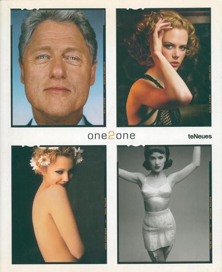 ONE2ONE TENEUES WITH 8 CELEBRITIES XL UITGAVE, Boeken, Kunst en Cultuur | Fotografie en Design, Zo goed als nieuw, Fotografen