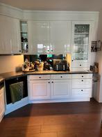 Keuken met vaatwasser, oven en inductiekookplaat, Ophalen, Gebruikt, Wit, Hoekkeuken