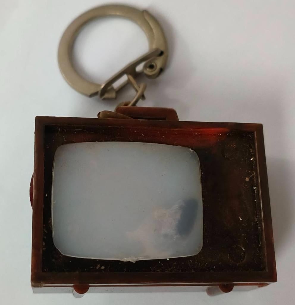 Televisie viewer sleutelhanger ( chimpansee), Ophalen of Verzenden, Zo goed als nieuw, Dier of Natuur