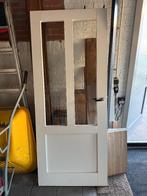 stompe binnendeur met glas - 82,5 bij 199,5, Doe-het-zelf en Verbouw, Deuren en Horren, Ophalen, Gebruikt, 80 tot 100 cm, Binnendeur