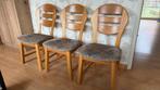 Houten stoelen set van 3, Ophalen, Gebruikt, Hout, Drie