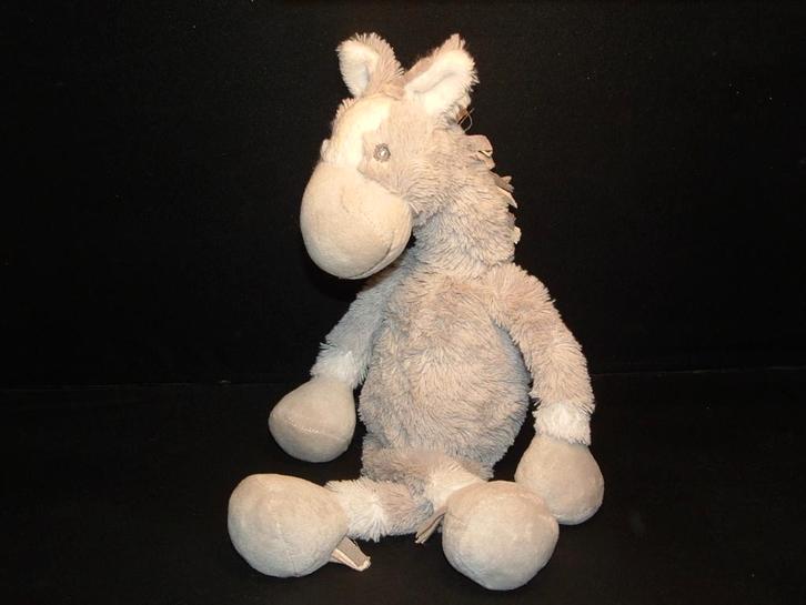 HAPPY HORSE PAARD HORSE HARPER NR2 PLUCHE GRIJS MET PLUCHE, Kinderen en Baby's, Speelgoed | Knuffels en Pluche, Nieuw, Overige typen