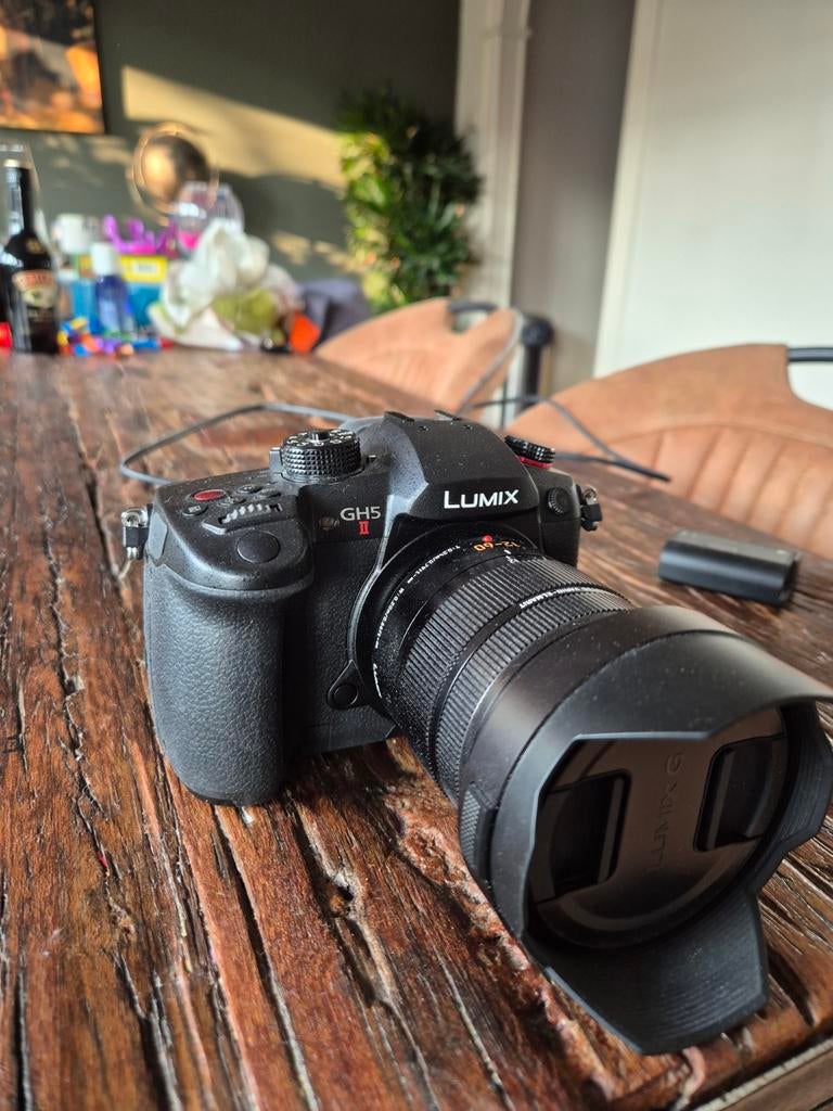Panasonic Lumix GH5 Mark 2 + Leica 12-60 lens, Audio, Tv en Foto, Fotocamera's Digitaal, Ophalen, Zo goed als nieuw, Overige Merken