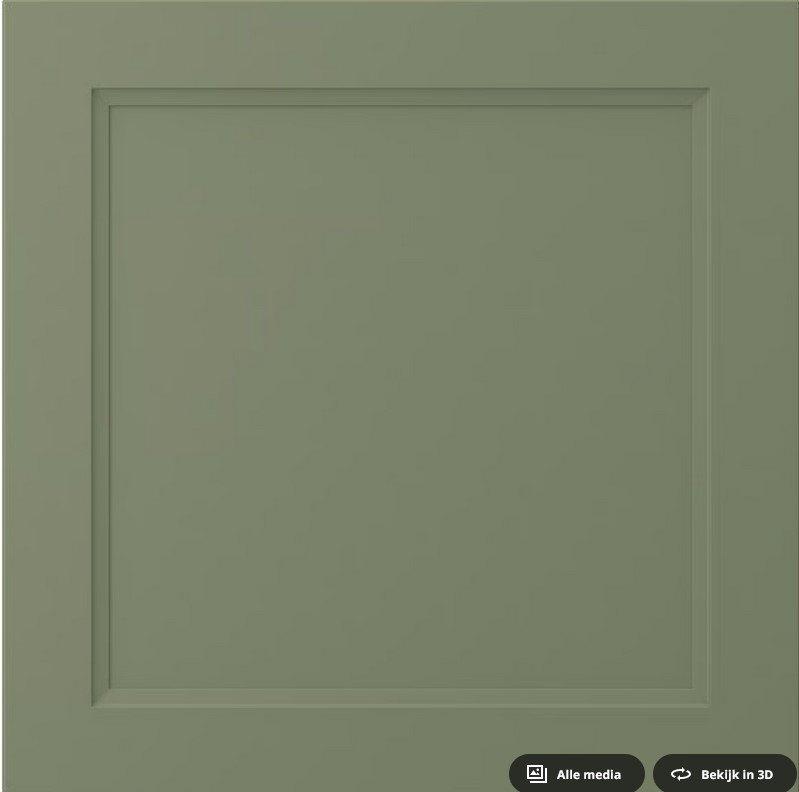 Ikea Keuken Axstad deur 60x60, Nieuw, Minder dan 100 cm, Groen, 50 tot 75 cm