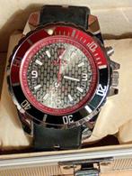 KYBOE! Oversized Herenhorloge Rood/Zwart met Doos, Gebruikt, Staal, Polshorloge, Kunststof