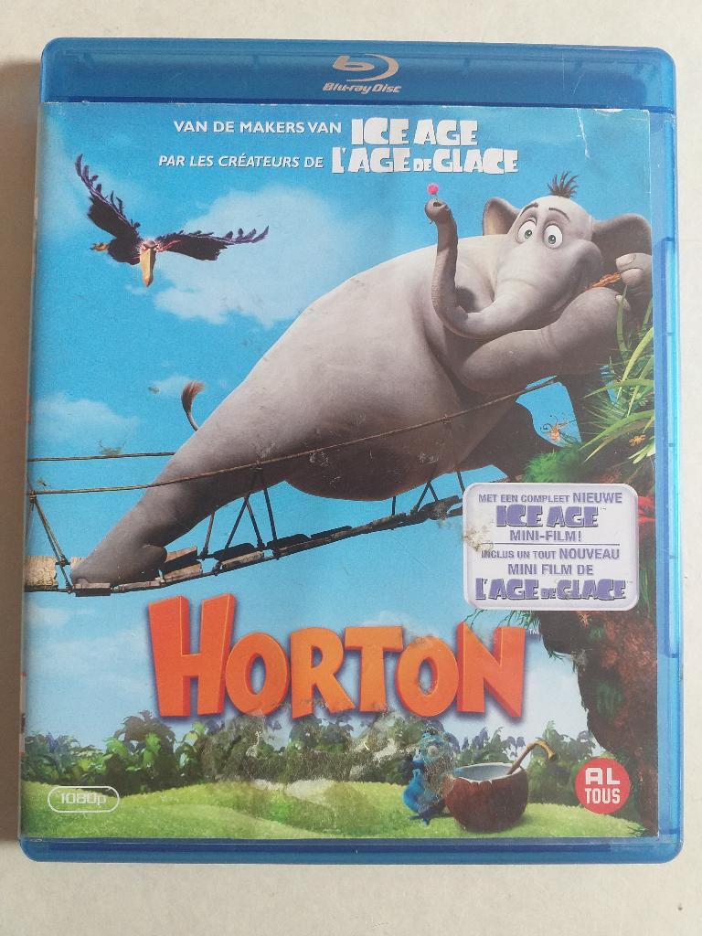 Horton Bluray, Ophalen of Verzenden, Zo goed als nieuw, Tekenfilms en Animatie