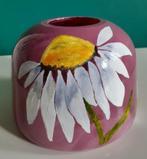 Mooi handbeschilderd vaasje van RIXSA ART, Ophalen of Verzenden, Rood, Glas, Minder dan 50 cm