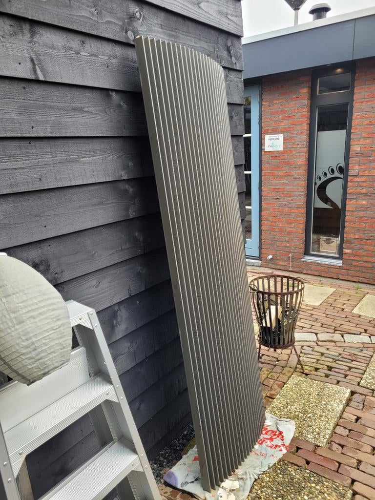 Jaga Iguana radiator 200x62cm antraciet/grijs, Ophalen, Gebruikt, Radiator, 60 tot 150 cm