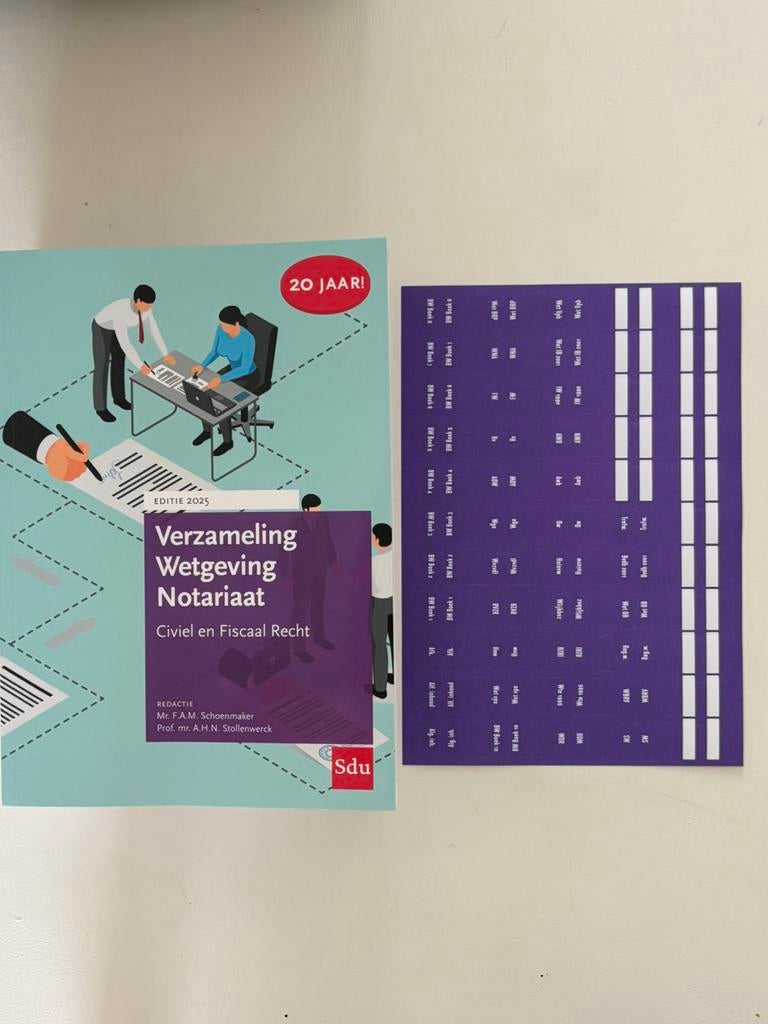 Verzameling wetgeving notariaat 2025, Boeken, Verzenden, Nieuw, Overige niveaus